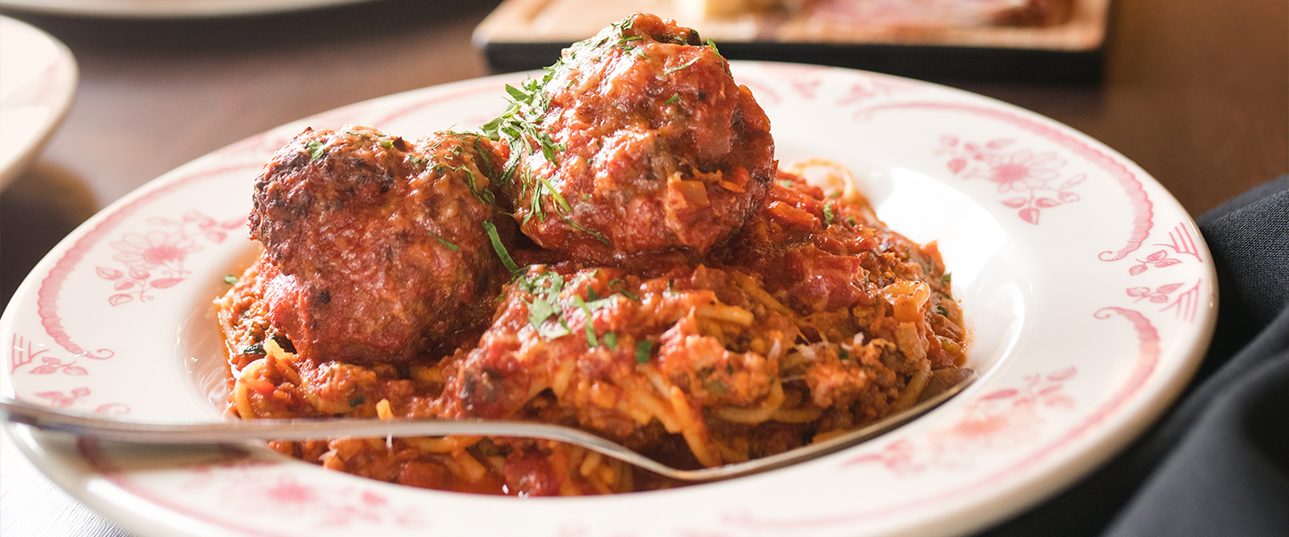 Spaghetti and Meatballs at Sortino's Italian Kitchen